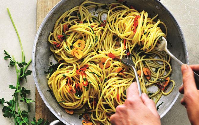 Recept Spaghetti con aglio, olio e peperoncino Grand'Italia